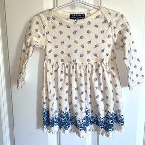Polo Jeans Ralph Lauren Two Piece Blue and Cream Dress - Size 18-24